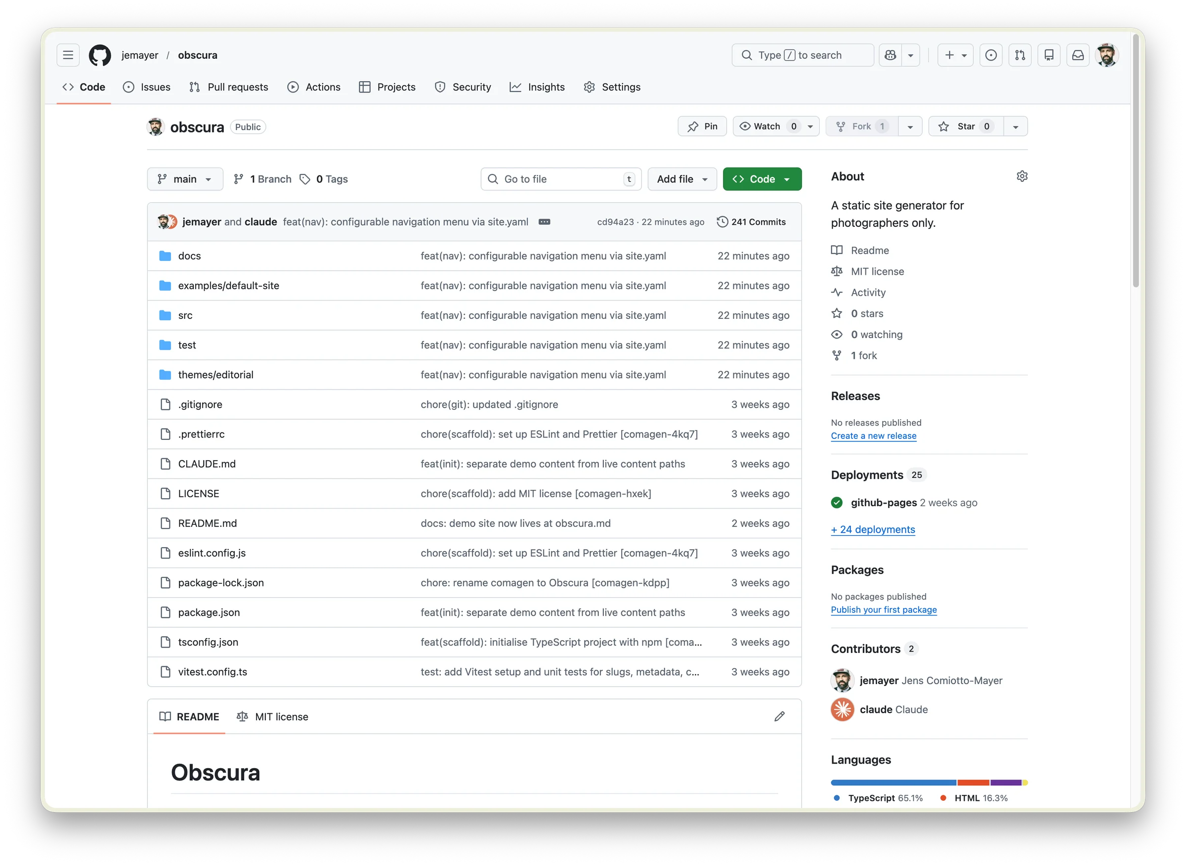 Obscura Github Project